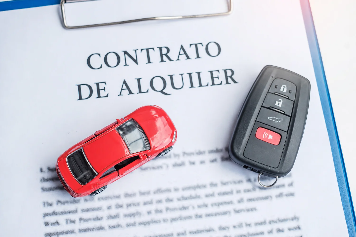 Contrato de alquiler de coche sin franquicia